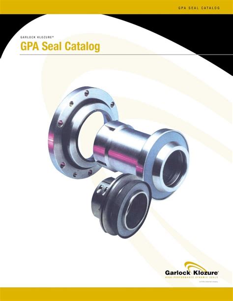 garlock seal catalog.